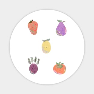 Fruit and veggies sticker pack Magnet